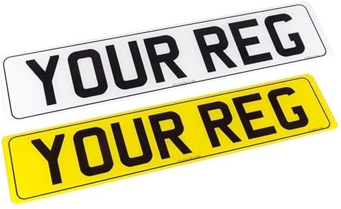 UK Plates - Acrylic Plates - Various Styles UK Rear/Front/Pair for Automotive, Home Use/Outdoor Use |