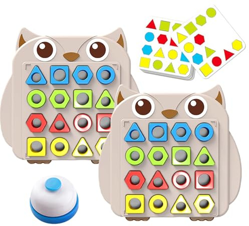 Spiel mit Form, Bildung und Spaß, 23,5 x 23 x 1,5 cm, Formspiel für Vorschule, ansprechendes buntes Design, für Zuhause, Schule, Vorschule, Vorschule,