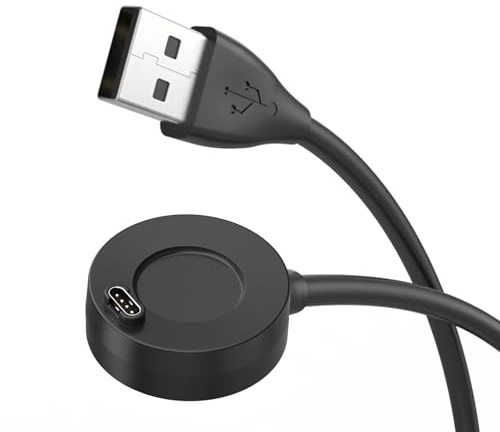 Watch Charger Cable Dock for Garmin Fenix 8 7 7S 6 6S 5 5S, Forerunner 55 165 265 570 955 Charge Stand, Charging Cord Adapter Cradle Holder with 1M USB Cable for Garmin Smartwatch Case Size under 47mm