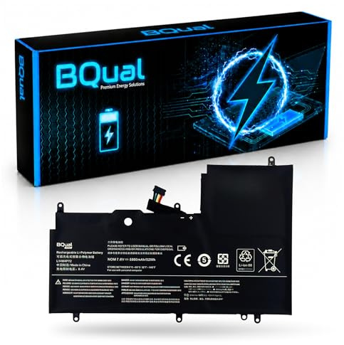 BQual L14M4P72 L14S4P72 Laptop Akku für Lenovo Yoga 700-14ISK 80QD Yoga 3 1470-7,6 V 6800 mAh / 52 Wh Li-Polymer Ersatzakku Notebook Akku Batterie Austauschakku Hochleistungsakku Ersatzbatterie