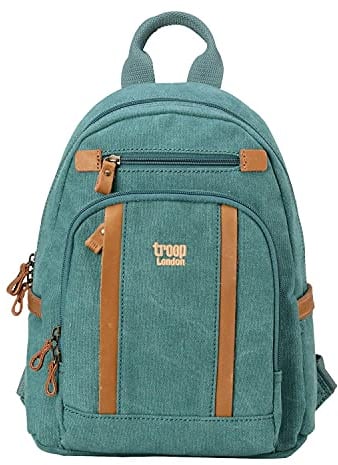 Troop London TRP0255 Rucksack aus Segeltuch, klein Gr. S, türkis