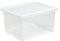 Storage Wham Clear 37 Litre Clear Plastic Boxes Box With Lids British Made (2 Pack)