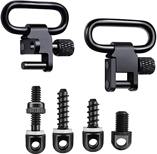 NEWVAVA YYHJ SHWEAPY Sling Swivel Studs Wood Screw Mounting Kit Studs Screws Set (1 inch)