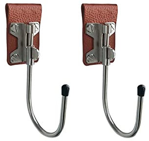 Qinwuwu Leder-Bohrerhalter, Gürtel-Werkzeug, Haken, Holster, Spinnen-Werkzeug, Holster, Hammerhalter, 2 Packungen