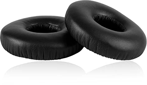 Laipuke 1 Paar Ersatz-Ohrpolster für Teufel Airy Kopfhörer, Mit Premium Memory-Schaum und Proteinleder (Schwarz, Keine Plastikschnallen)