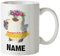 Mr. & Mrs. Panda Personalisierte Tasse Pinguin Kokosnuss - Personalisierte Geschenke, Urlaub, Tasse mit Namen, entspannt, Namenstasse, Hawaii,