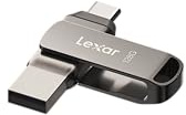Lexar Unidad Flash de 128 GB JumpDrive D400 USB 3.1 Tipo C y Tipo A, hasta 130 MB/s de Lectura (LJDD400128G-BNQNU)