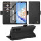 Giyer Handyhülle für Samsung Galaxy A34 5G Hülle mit Schutzfolie, Standfunktion Kartenfach Wallet Premium Leder Schutzhülle Samsung A34 5G Flip Case Cover Klapphülle Galaxy A34 6.6 Zoll (Schwarz)