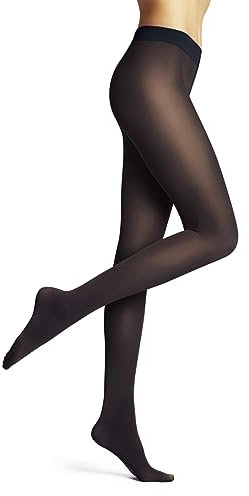 FALKE Pure Matt 50 DEN W Ti semi-opaques unis 1 paire, Collants Femme, Bleu Classy Blue 6619, L
