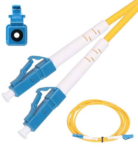 EXTRALINK Patchcord LC/UPC-LC/UPC SM G.652D SIMPLEX 3.0MM, Glasfaserkabel 5M, Lichtleiterkabel, FTTH-Netze, LAN, WAN, WDM-Systeme, Glasfaser, LWL Kabel, PCV Lichtwellenleiterkabel