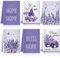 VitalCozy 6-teiliges Lavendel-Sommer-Küchenhandtuch-Set, lustige Hausfrau, Bauernhaus, rustikales Badetuch für Urlaub, Badezimmer, Geschenk, 61 x 40,6 cm (Lila, Lavendel)
