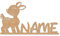Namofactur Personalisiertes Deko Baby-Reh Holz-Wandschild - Zauberhafte Rehkitz Wanddeko für Kinderzimmer & Babyzimmer