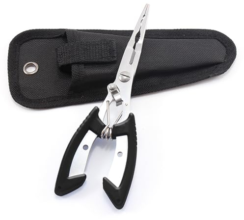 CZEUTB Fishing Pliers, Fishing Forceps, Fishing Scissors, Fishing Accessories, Fishing Tools, Stainless Steel Fishing Pliers Hook Remover Tool for Cutting Unhook Lines and Split Rings
