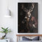 WKMoney Drucke – Elegante, farbenfrohe Elch-Leinwand-Kunstdrucke | Abstrakte Bilder, Gemälde | Fertig zum Aufhängen, 50 x 75 cm (20 x 30 Zoll)