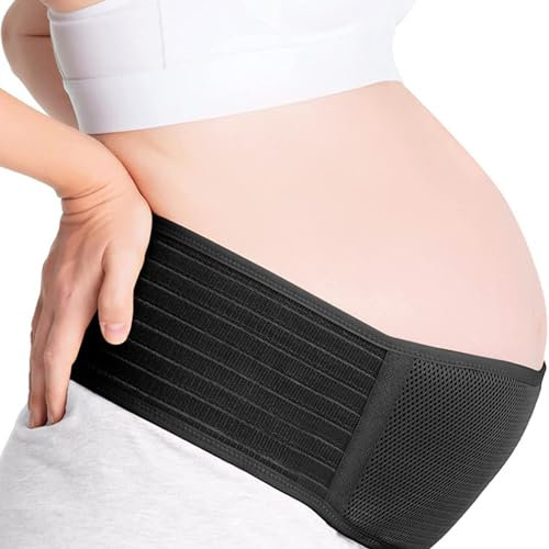 CXAFQ Cinturón de Soporte para el Embarazo,Proporciona Soporte Lumbar,de elevación para aliviar el Dolor de Espalda, Cadera y Piso pélvico,Adecuada para Madres Embarazadas.(negro)