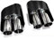 Endstuck Auspuff für Audi RS3 RS4 RS5 RS6 RS7 A6 A7 A5 a4 a3tips, Auspuffblenden Edelstahl Auto Endstück Endschalldämpfer Spitze Endrohrblende,Double-inner