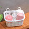 Panier de Douche Suspendu, Trous de Drainage en Plastique Robuste, Gain de Place, Panier à Linge Suspendu Simple, Panier de Douche Suspendu en Plastique avec Crochet pour Salle de Bain et(Blanc)