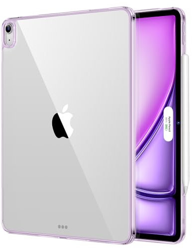 ESR Funda para iPad Air 13 Pulgadas 2025/2024, Fina y Ligera, Protección Antigolpes y Caídas, AntiAmarilleamiento, Parte Posterior Rígida, Compatible Pencil Pro/USB-C, Serie Classic, Transparent