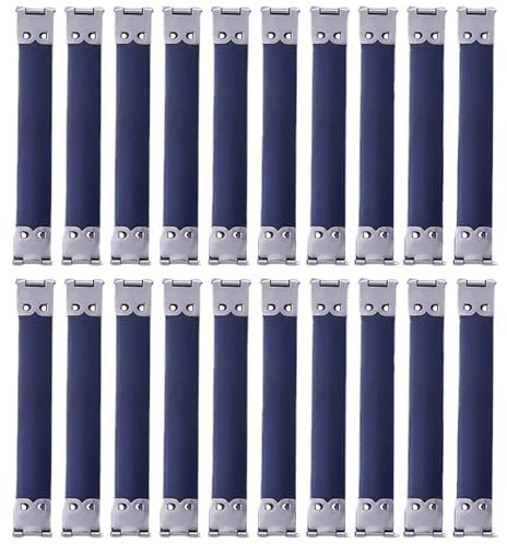 20 pezzi telaio flessibile interno in metallo, cerniere da 12 cm, clip a molla con telaio flessibile, chiusura a bacio, chiusura per portamonete, fai da te, cerniere a molla