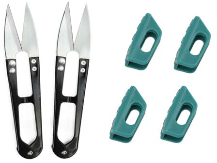 Bkemkri 2 Pièces Coupe Fil Couture, Ciseaux de Couture, Broderie Clippers, Mini Petits Ciseaux Universels, Ciseaux En Tissu De Couture Professionnel, Accessoire de Couture, pour DIY, L' Artisanat