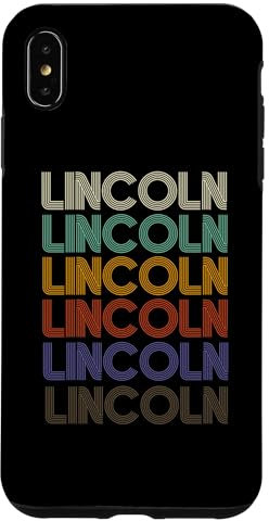 LINCOLN Stylet vintage avec prénom rétro Coque pour iPhone XS Max