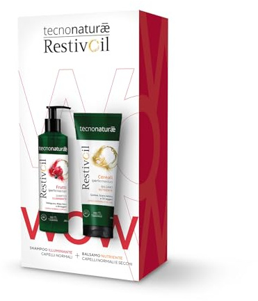 RestivOil Technonaturae Bipacco Illuminante | Shampoo 250 ml + Pflegespülung 200 ml