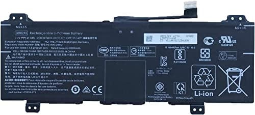 GH02XL HSTNN-DB9M L75253-271 L75783-005 GHO2XL Laptop Battery Compatible for HP Chromebook 11A G8 11 G8 14 G6 Chromebook X360 11 G3 14AT-NA000 NA0010DS NA0010CA Series (7.7V 47.3Wh)