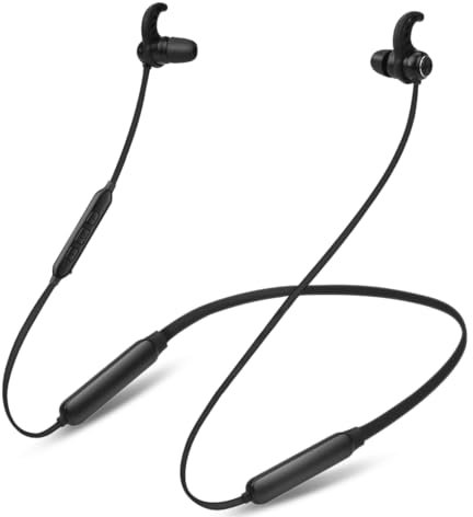 Avantree NB16-Q - Cuffie Bluetooth 5.2 In-Ear con Qualcomm aptX Adaptive, 20h di Autonomia, Comode e Sicure per Smartphone, Smart TV e PC
