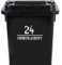 Pack of 3 Wizard Font Print Waterproof Personalised Wheelie Bin Stickers Custom House Number - Stick On House Numbers - Street Name Stickers (30cm/11..8 Long)