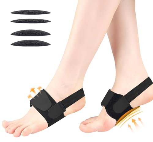 Bandages de Voûte Plantaire pour Fasciite Plantaire, Hauteurs Remplaçables Soutien Voute Plantaire Respirant Semelle Voute Plantaire Bandage Orthese Pied pour Voûte Plantaire Haute Pieds Plats