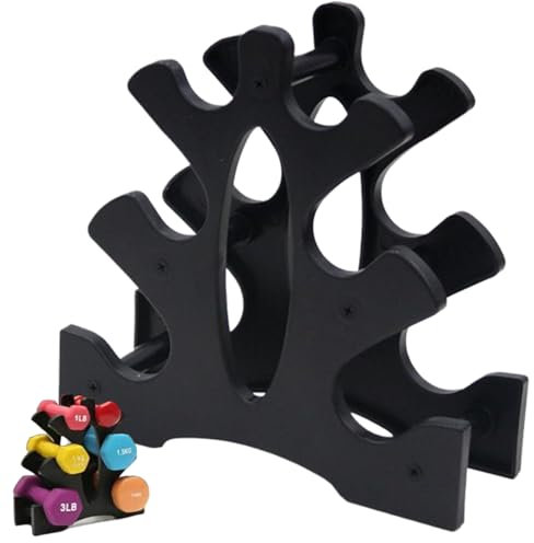 SWEETBIUTI Small Halpel Rack, Porte-haltères à 3 Niveaux, Porte-Poids compacte pour haltères, entraînement Racks haltons Stand pour Exercice de Gym