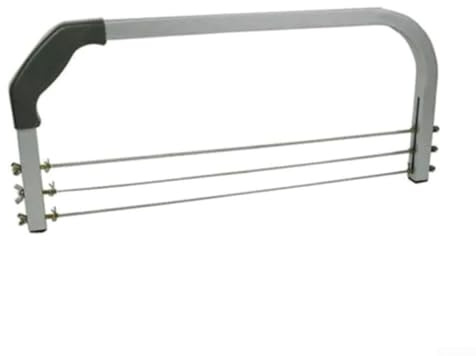 Solaughguy Affettatrice per torte regolabile in altezza con 3 fili di taglio, strumento perfetto per torte a strati e decorazioni, livellatore in acciaio inox per decorare e tagliare