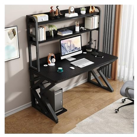 Büro-Schreibtisch, PC-Tisch, Schreibtisch für Zuhause, Hutch, All-in-One-Tisch mit Löchern, Spieltisch für Arbeitszimmer, Büroschreibtisch für Schlafzimmer, Computer-Schreibtische