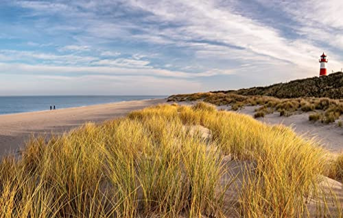 GLHUIOZ Puzzle 500 Teile für Klassische Erwachsene Schwer Pädagogisches Spielzeug Kinder Deutschland,Insel Sylt 52x38cm