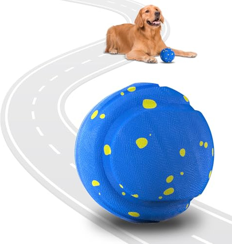Songsier Balle pour Chien Autonome et Intelligente – 3 Modes de Jeu Programmables, Résistante à l'eau et Rechargeable – Conçue pour Chiens de Taille Moyenne à Grande en Caoutchouc Naturel Robuste