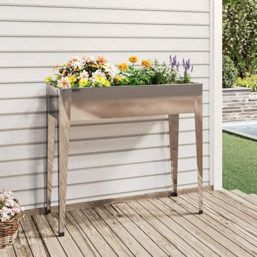 Cervaline Jardinière 100,5x40,5x90 cm Acier galvanisé,Maison & Jardin,Pelouses & Jardins,Jardinage,Pots & Cache-Pots,8.42 kg-152262