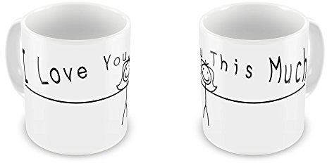 I Love You This Much Girl Novelty Gift Mug