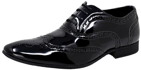 Smokies Lackschuhe George klassischer Schnürer Herrenschuh Smokingschuhe, (43 EU George schwarz)