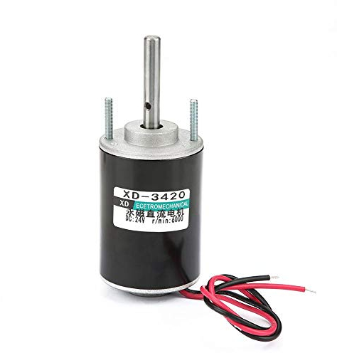 12 V / 24 V 30 Watt CW/CCW Elektrische Getriebemotor Gleichstrom Permanent Magnet DC Motor Reversible High Speed Low Noise für DIY Generator XD-3420(24V)