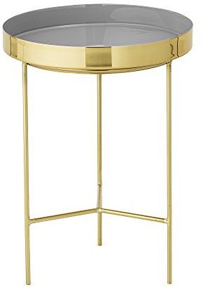 Bloomingville [W] [W] Sola Tray Table, Grey, Aluminum Ø30xH40 cm