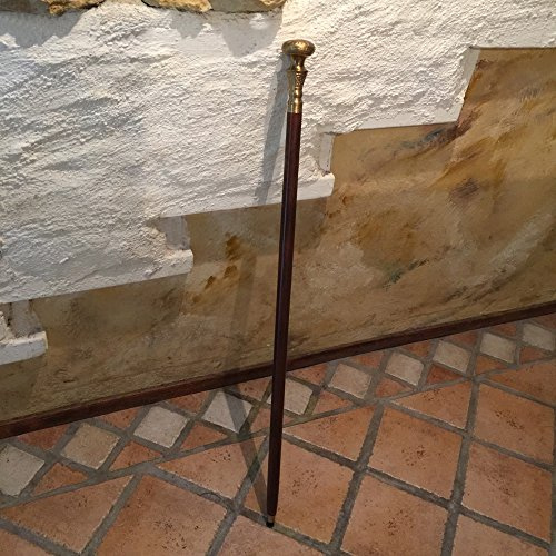 Antikas - Handstock mit Messing-Knauf, stilvolle Gehstöcke - Edler Wanderstock Spazierstock