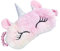 FORLADY Schlafmaske Frauen Unicorn Augenmaske Plüsch Cartoon Shade Augenmaske Shading Für Erwachsene Kind plüsch (Einhorn bunt-rosa)