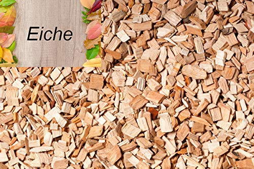 Fashion-Sonderposten Premium Wood Chips Räucherchips Holz FEIN BBQ Grill Smoker Buche,Kirsche u.v NEU (4,5KG, Eiche)