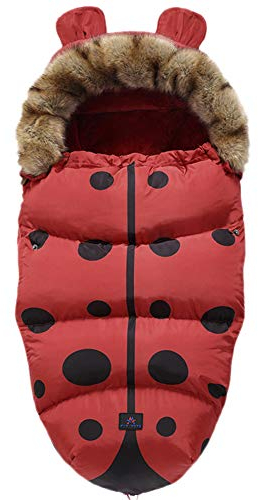 Gorger Chancelière Poussette Universelle Confortable Sac de Couchage Bébé Hiver Chaud Imperméable Couverture Emmaillotage pour Poussette, Landaus, Buggy, Siège Auto, Lits Bébé (6)