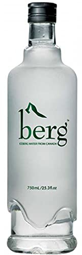Berg Water, Sourced from Icebergs, 25.36oz (One 750ml Glass Bottle)