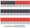 Aiqeer 50 Pezzi 4 mm Banana Spina Connettore, Placcato Nickel Banana Spina per Cavo Audio Altoparlante (Nero, Rosso)