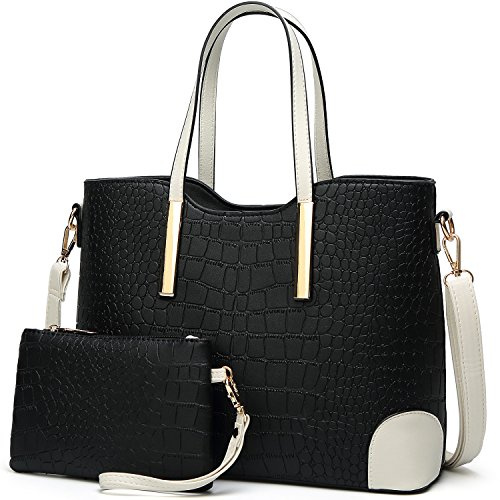YNIQUE Handtasche Damen Groß Handtaschen Set Für Frauen Umhängetasche Taschen Shopper Reise Schultertasche 2-teiliges Set