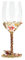 XUDREZ Copa de vino rojo/blanco, pintada a mano, copa de vino de ginebra esmaltada, tallo largo, sin plomo, regalo ideal para mujeres, madres, amigas, día de la madre (copa de vino de flores)