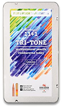 KOH-I-NOOR Koh-i Noor 12 Farben Tricolor Druckbleistift