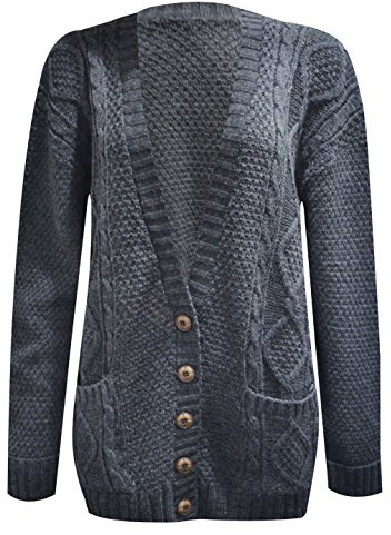 Women's Long Sleeve Cable Knit Chunky Cardigan